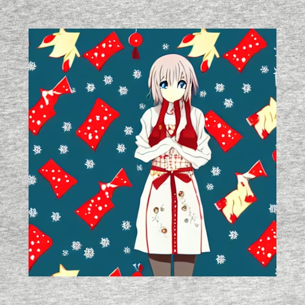 Anime Christmas Girl and Candy&amp;#39;s Patterns! Exclusive by Trendy-Now